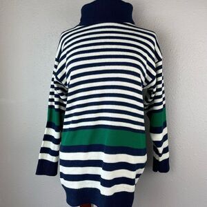 Vintage SweeTree Striped Turtleneck Womens Sweater Size M